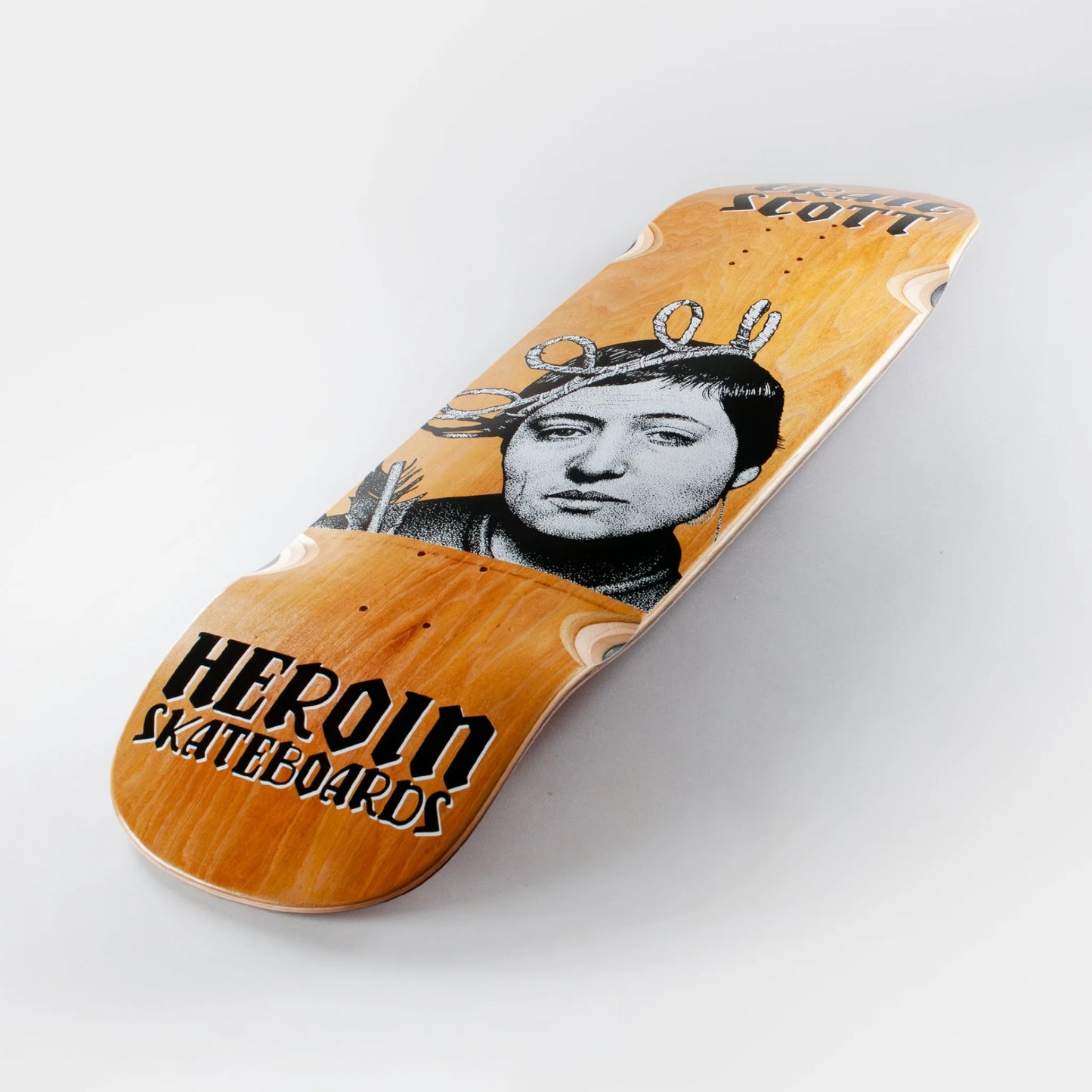 Heroin 9.5" Craig Questions Joan Deck - Yellow Stain - Prime Delux Store