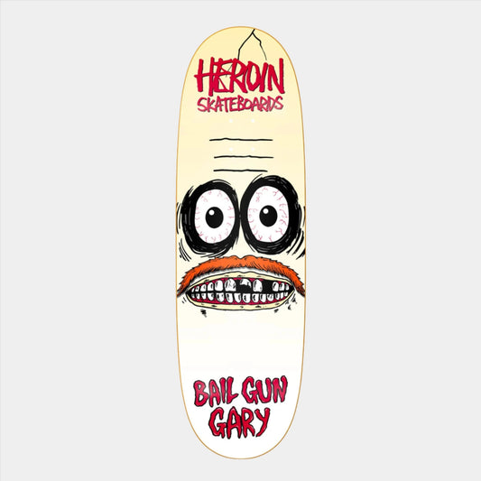 Heroin - 9.75" Bail Gun Gary 3 Deck - White - Prime Delux Store