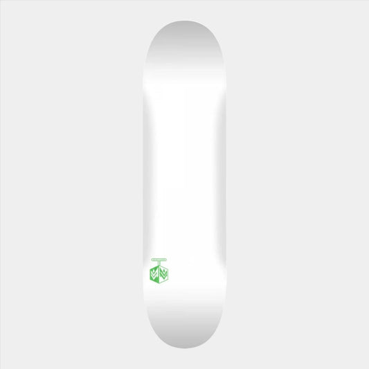 Mini Logo - 7.75" - Chevron Detonator15 Birch Deck 191 Mini Solid White - Prime Delux Store