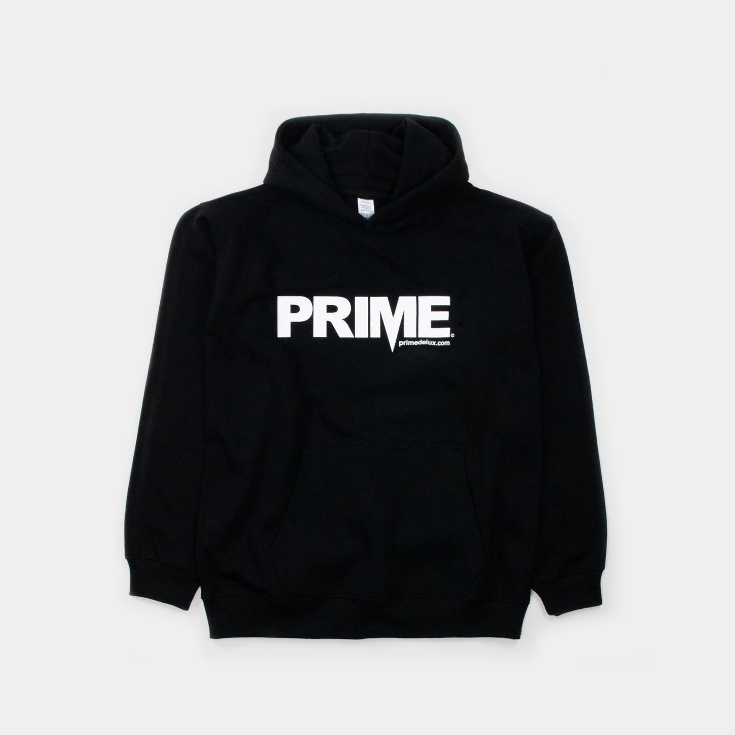 Prime Delux OG Logo Kids Hooded Sweat - Black/ White - Prime Delux Store
