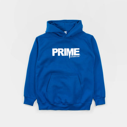Prime Delux OG Logo Kids Hooded Sweat - Royal Blue/White - Prime Delux Store