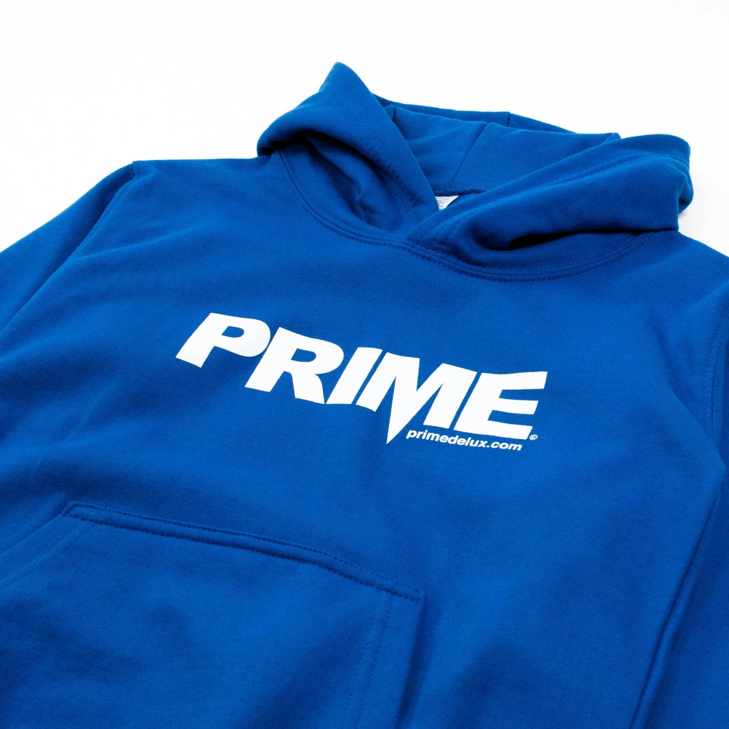 Prime Delux OG Logo Kids Hooded Sweat - Royal Blue/White - Prime Delux Store