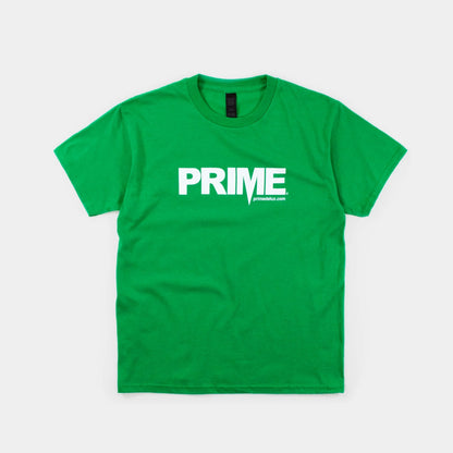Prime Delux OG Logo Kids T Shirt - Green/ White - Prime Delux Store