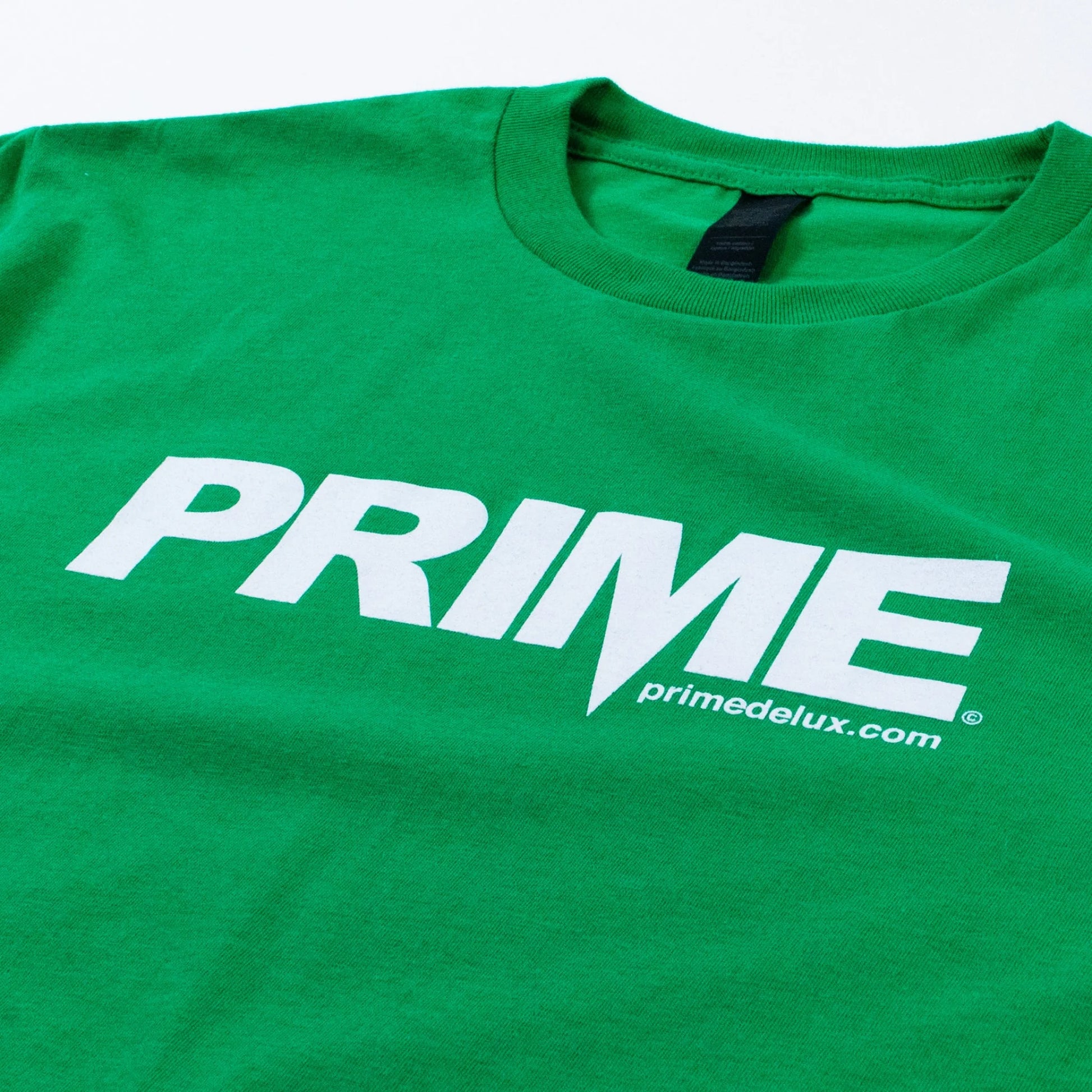 Prime Delux OG Logo Kids T Shirt - Green/ White - Prime Delux Store