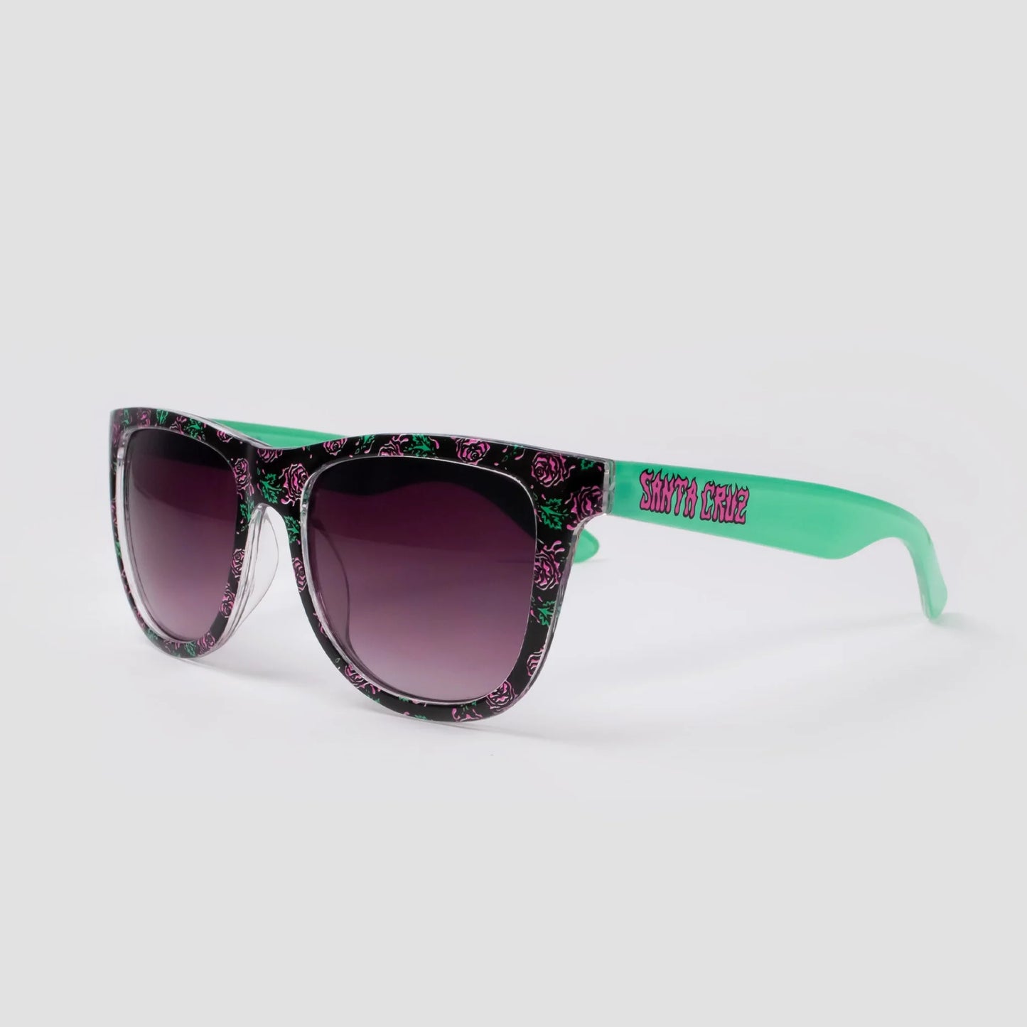 Santa Cruz Dressen Roses Sunglasses - Black/Turquoise - Prime Delux Store