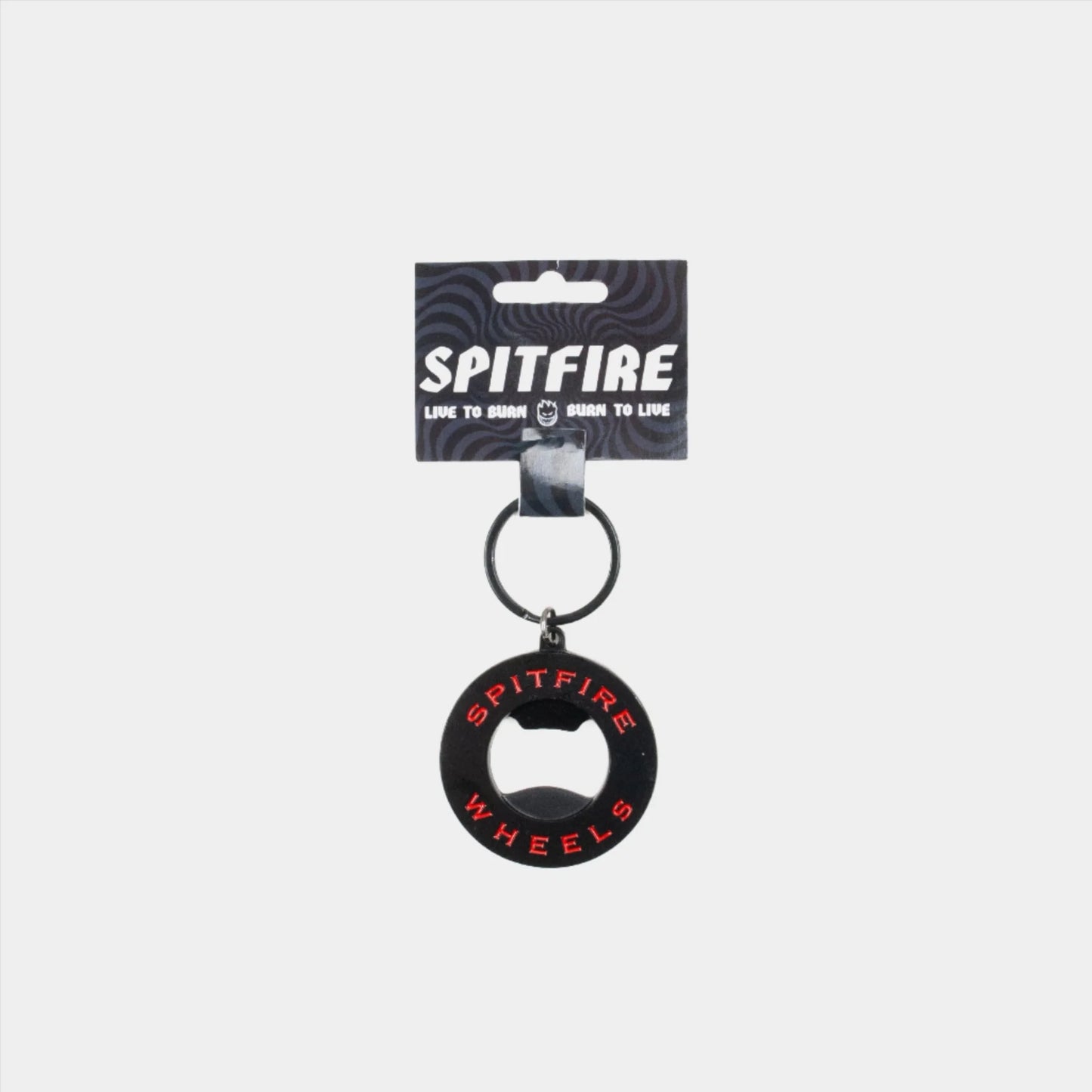 Spitfire Classic Swirl Bottle Opener - Black/ Red - Prime Delux Store