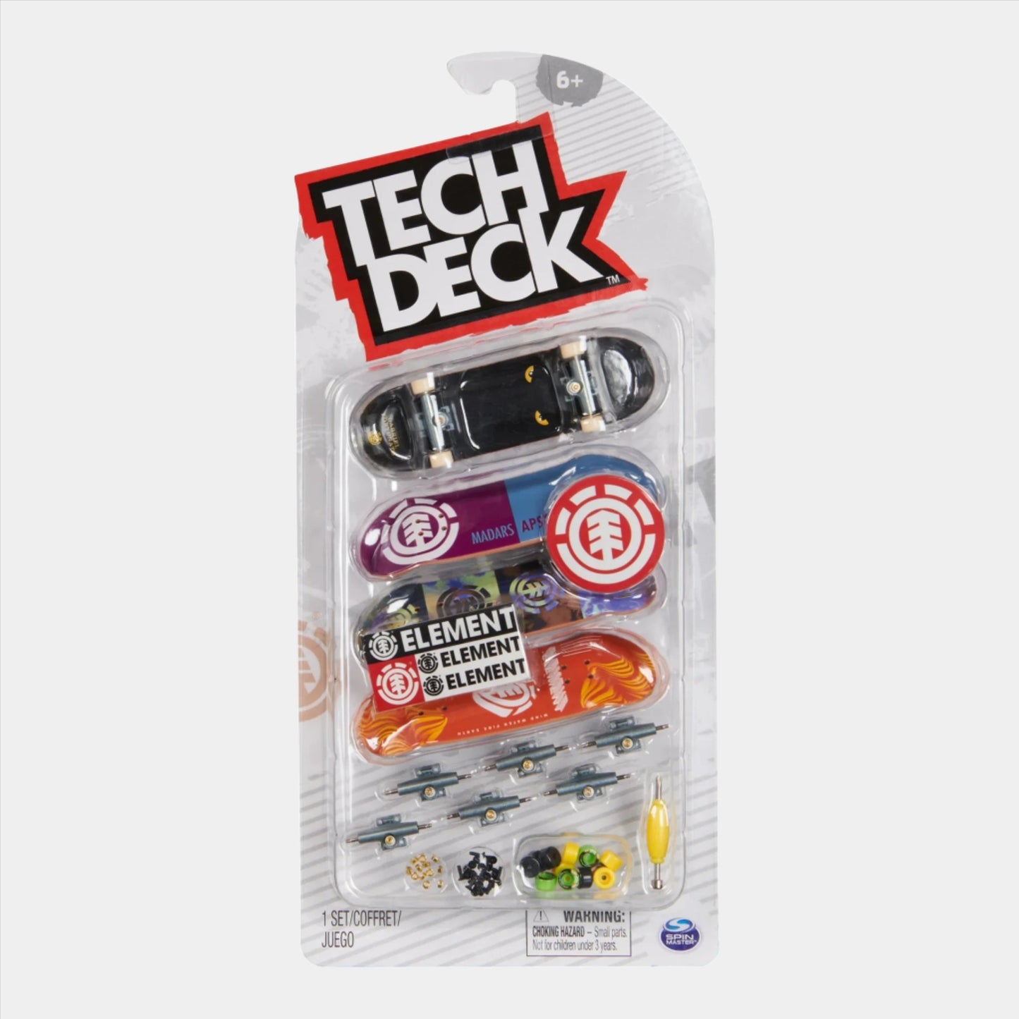 Tech Deck - Deluxe Element Fingerboard 4 Pack (M32) - 96mm - Prime Delux Store