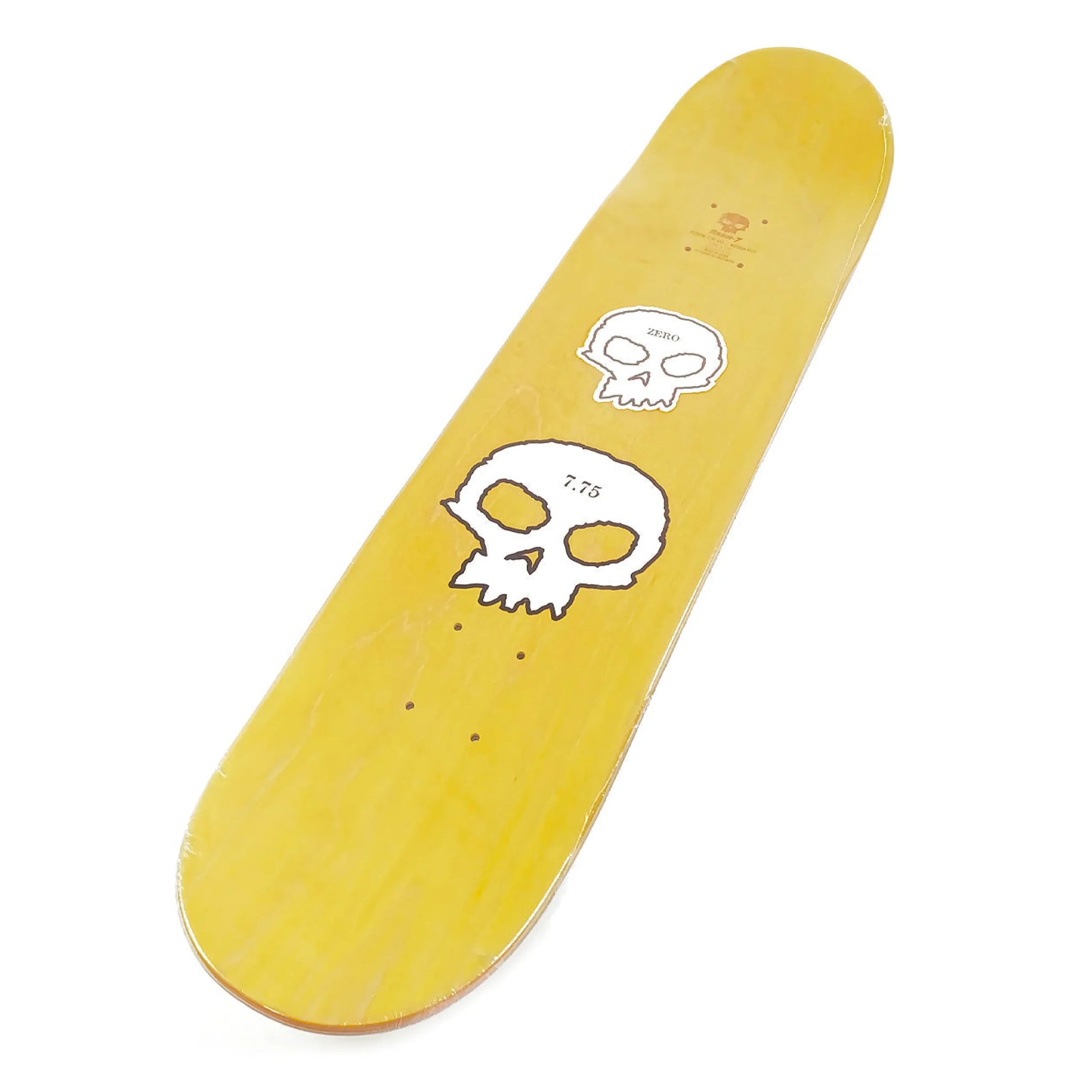 Zero - 7.5" Single Skull Deck - Black / White - Prime Delux Store