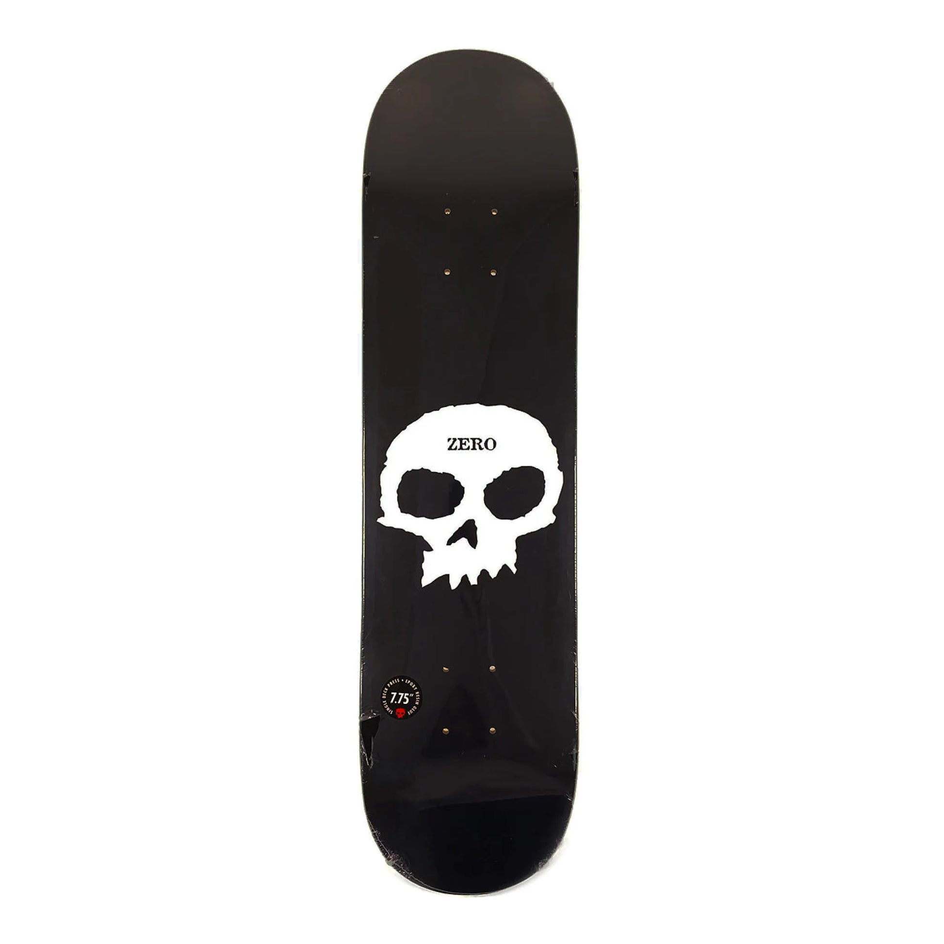 Zero - 7.5" Single Skull Deck - Black / White - Prime Delux Store