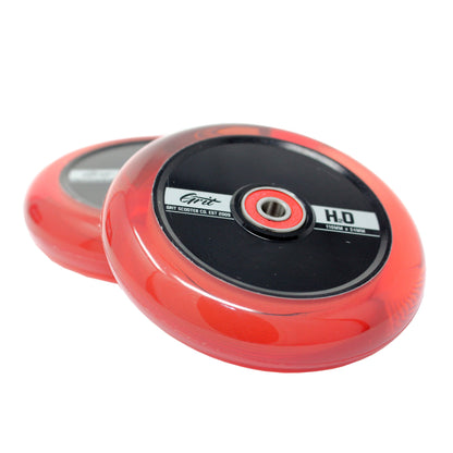 Grit Scooters Hollow Core Wheels H2O Red (Pair) 110mm x 24mm - Prime Delux Store