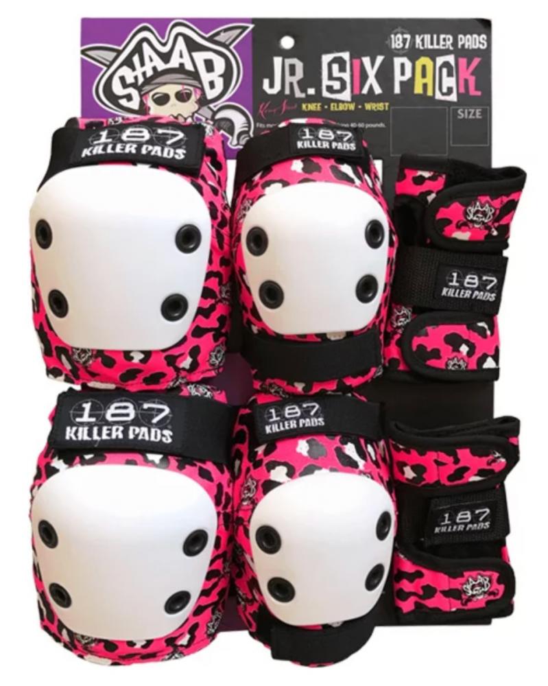 187 Killer Pads Junior Six Pack Set OSFA - Staab Pink - Prime Delux Store