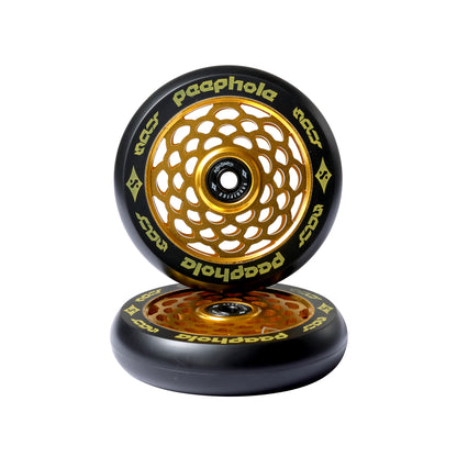 Sacrifice Spy Peephole Wheels 110mm - Black / Gold (x 2 / Sold as a pair) - Prime Delux Store
