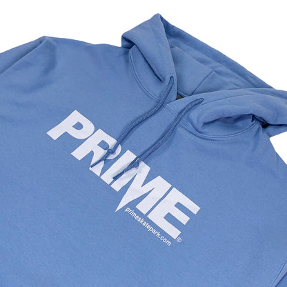 Prime Delux OG Logo Hooded Sweat - Light Blue / White - Prime Delux Store