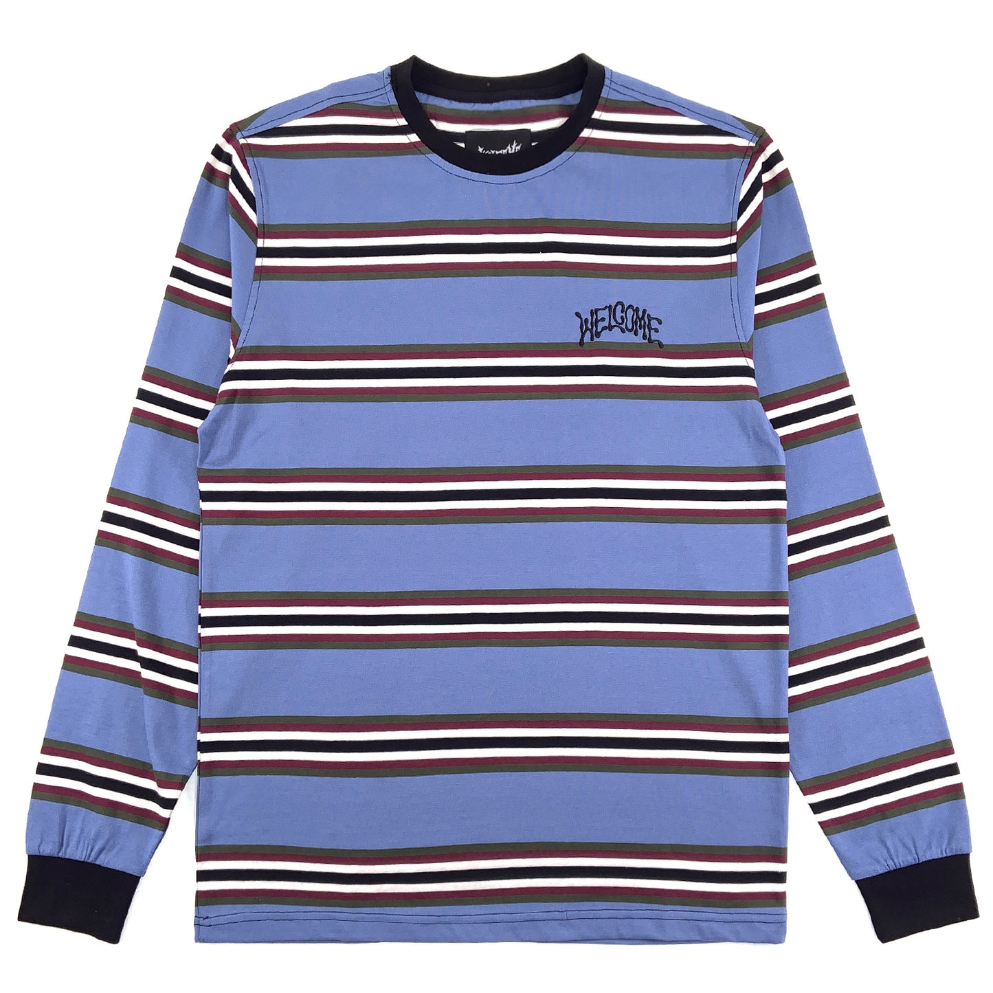 Welcome - Thelema Stripe Yarn-Dyed L/S Knit - Nightshade - Prime Delux Store