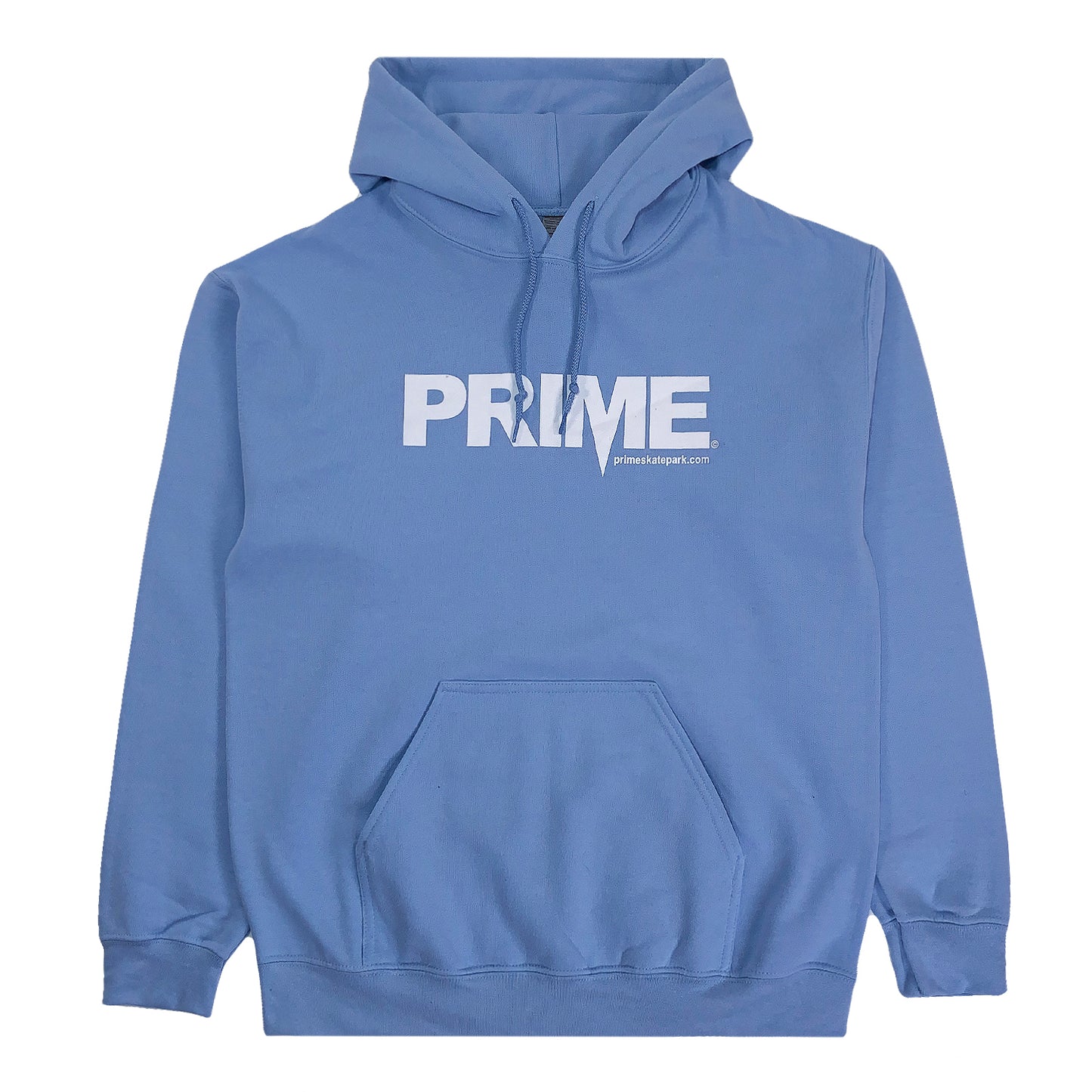 Prime Delux OG Logo Hooded Sweat - Light Blue / White - Prime Delux Store