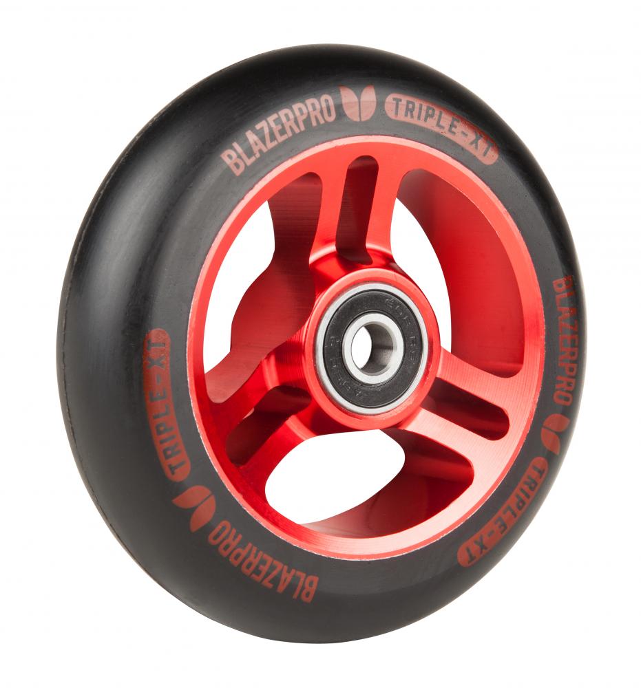 Blazer Pro - 100mm - Triple XT Scooter Wheel - Red/Black - Prime Delux Store
