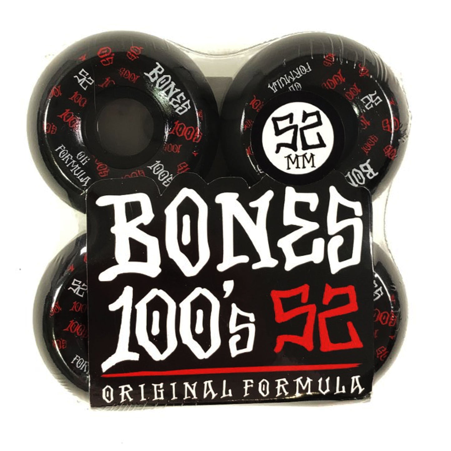 Bones - 52mm - 100's V5 #3 Sidecuts Wheels - Black - Prime Delux Store