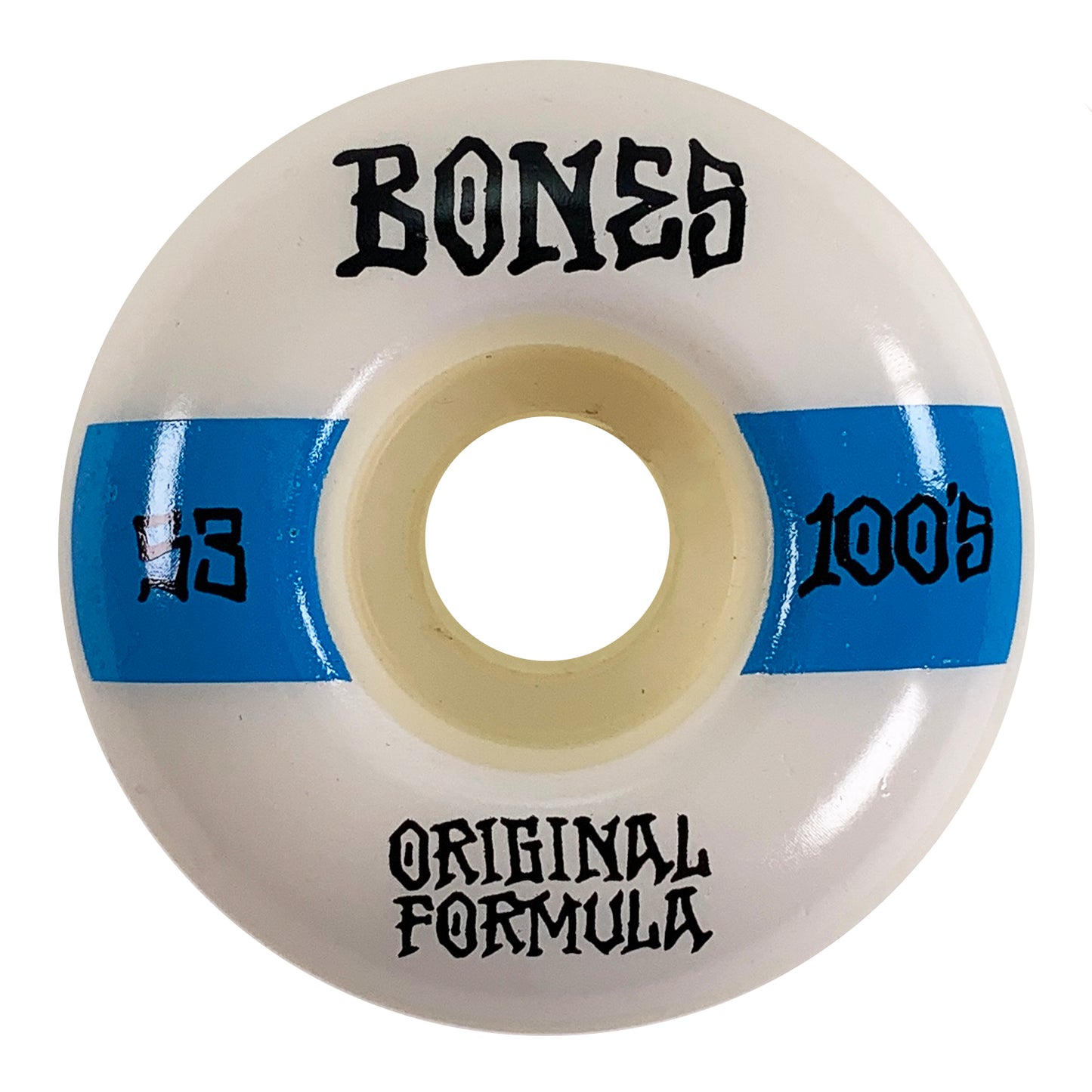 Bones - 53mm - 100's #14 V4 Wide - White / Blue - Prime Delux Store