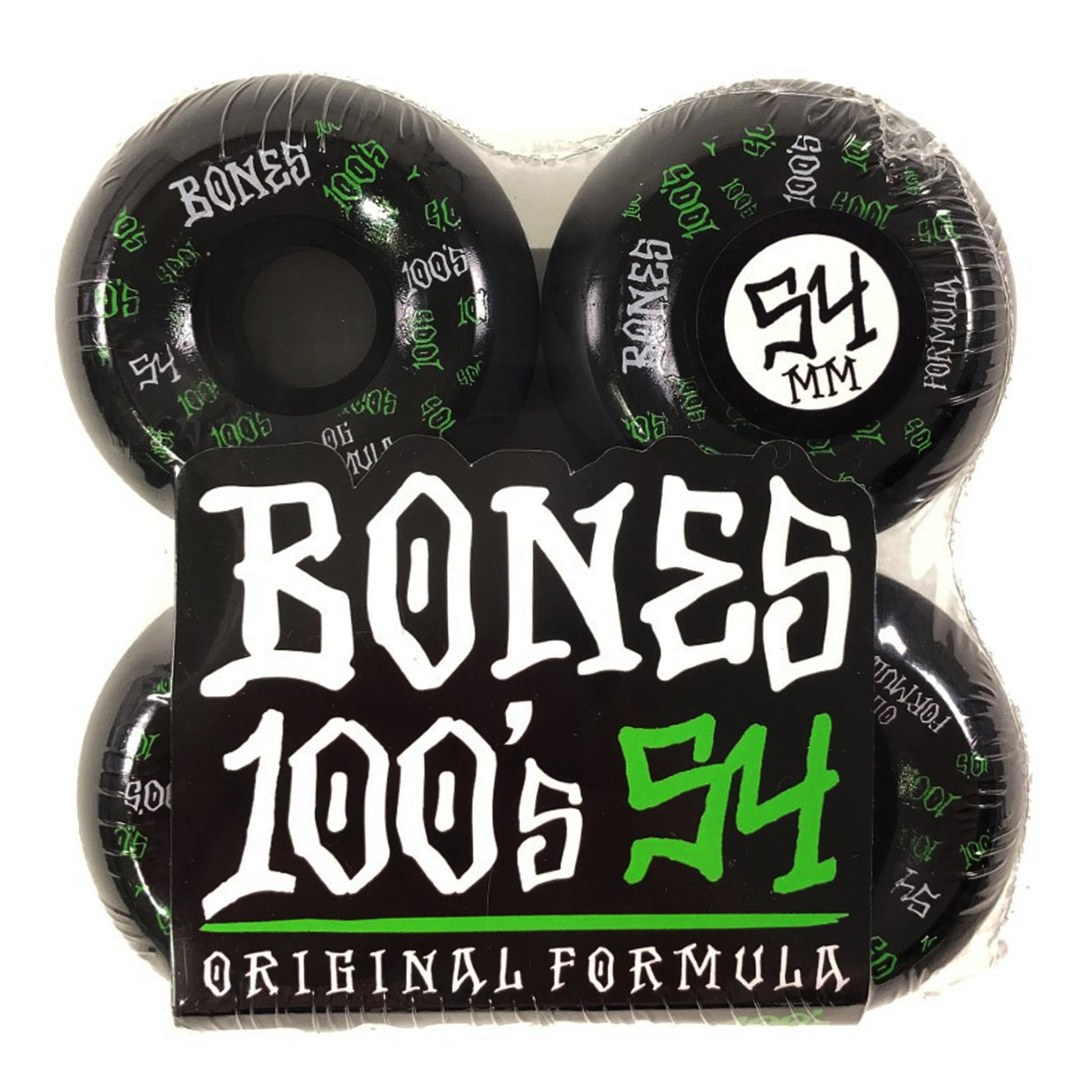 Bones - 54mm - 100's V5 #3 Sidecuts Wheels - Black - Prime Delux Store