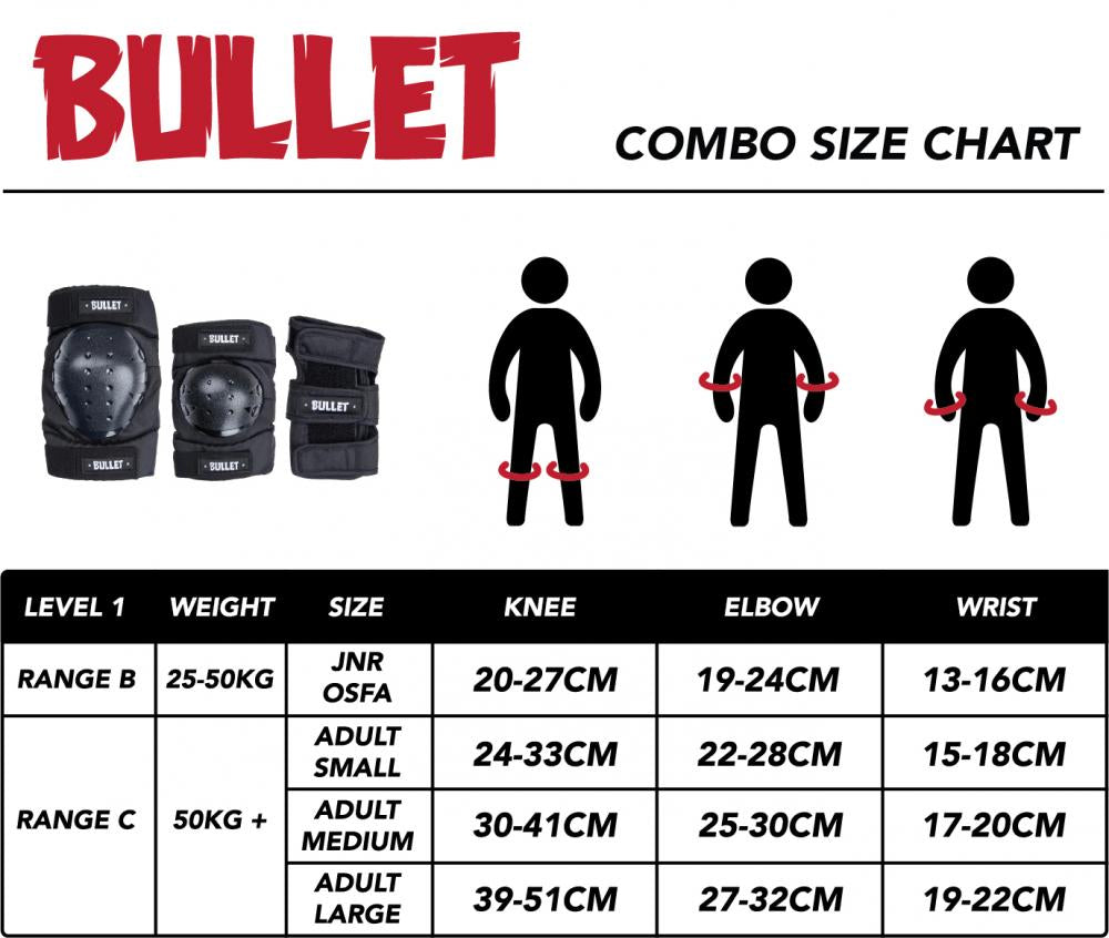 Bullet Triple Pad Set - Black - Prime Delux Store