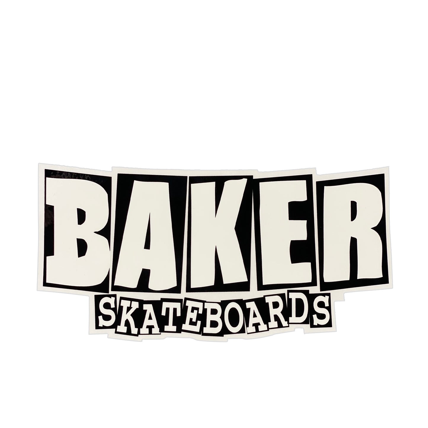 Baker OG Logo Sticker - Black / White - Prime Delux Store