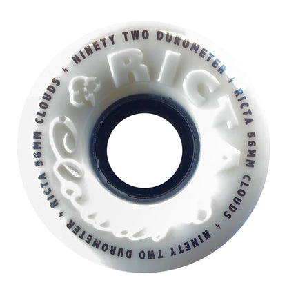 Ricta Wheels - 56mm - Clouds 92A - White / Black - Prime Delux Store