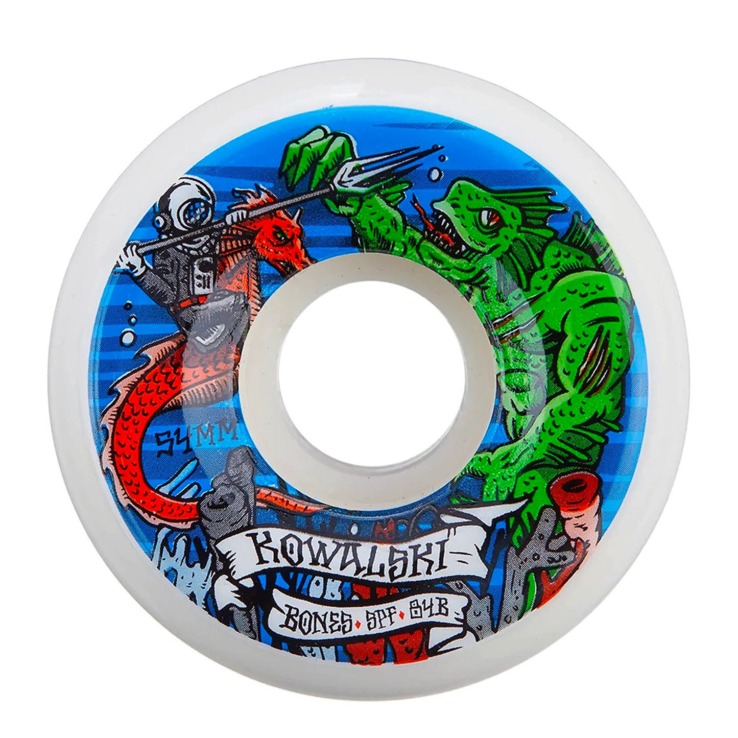 Bones - 54mm - SPF Kowalski Kraken 84B White - Prime Delux Store