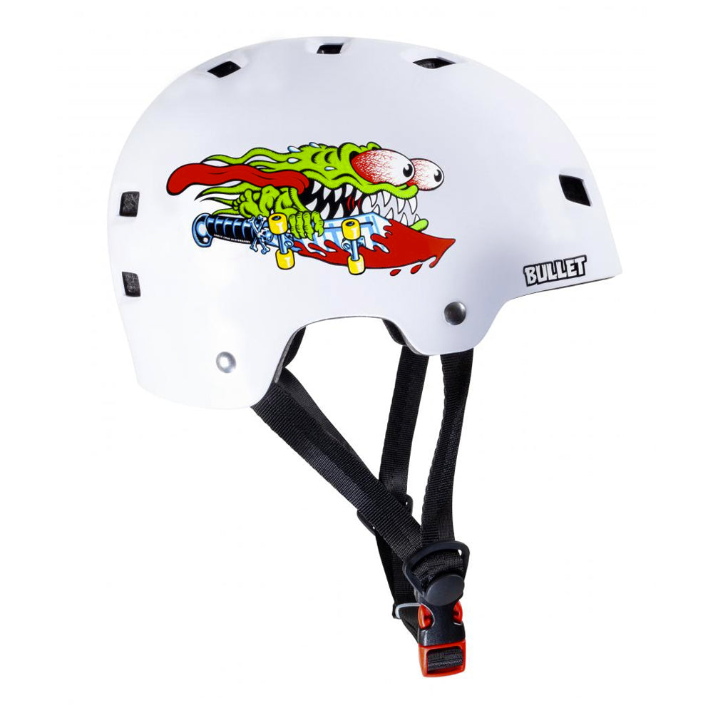 Bullet x Santa Cruz Helmet Slasher Youth - Gloss White - Prime Delux Store