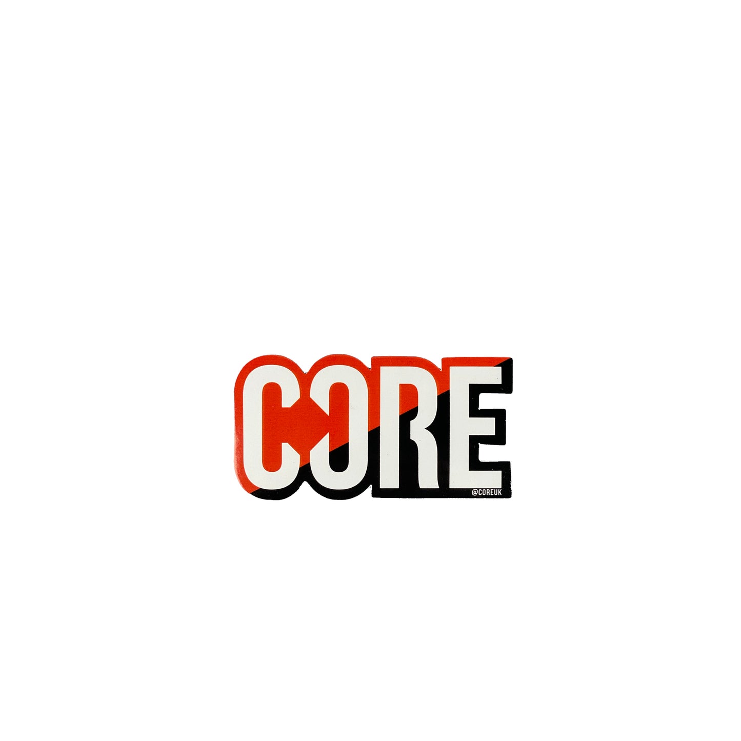 CORE Sticker - Red / Black - Prime Delux Store