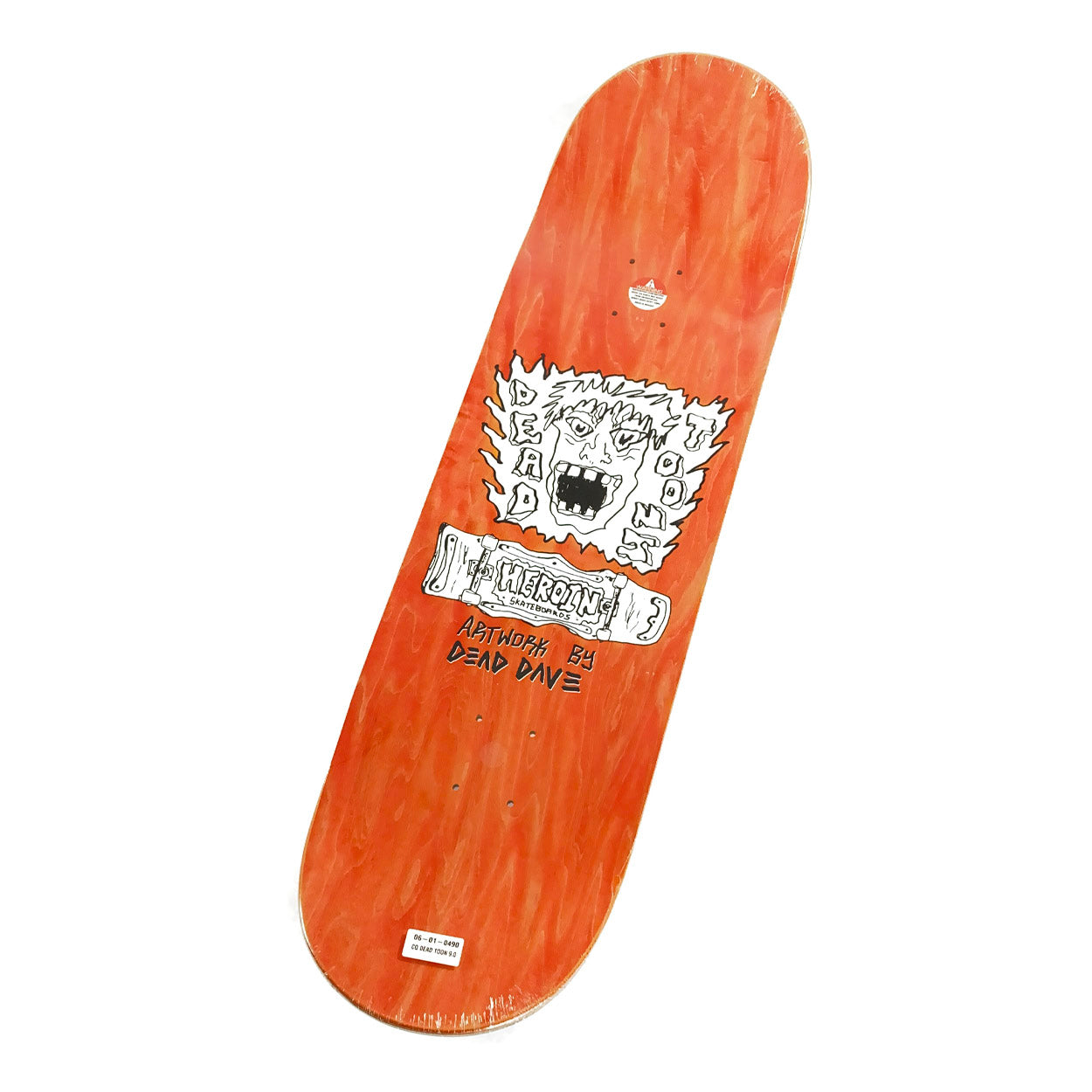 Heroin Skateboards - 9" - Craig Questions Dead Toon Deck - Blue Stain - Prime Delux Store