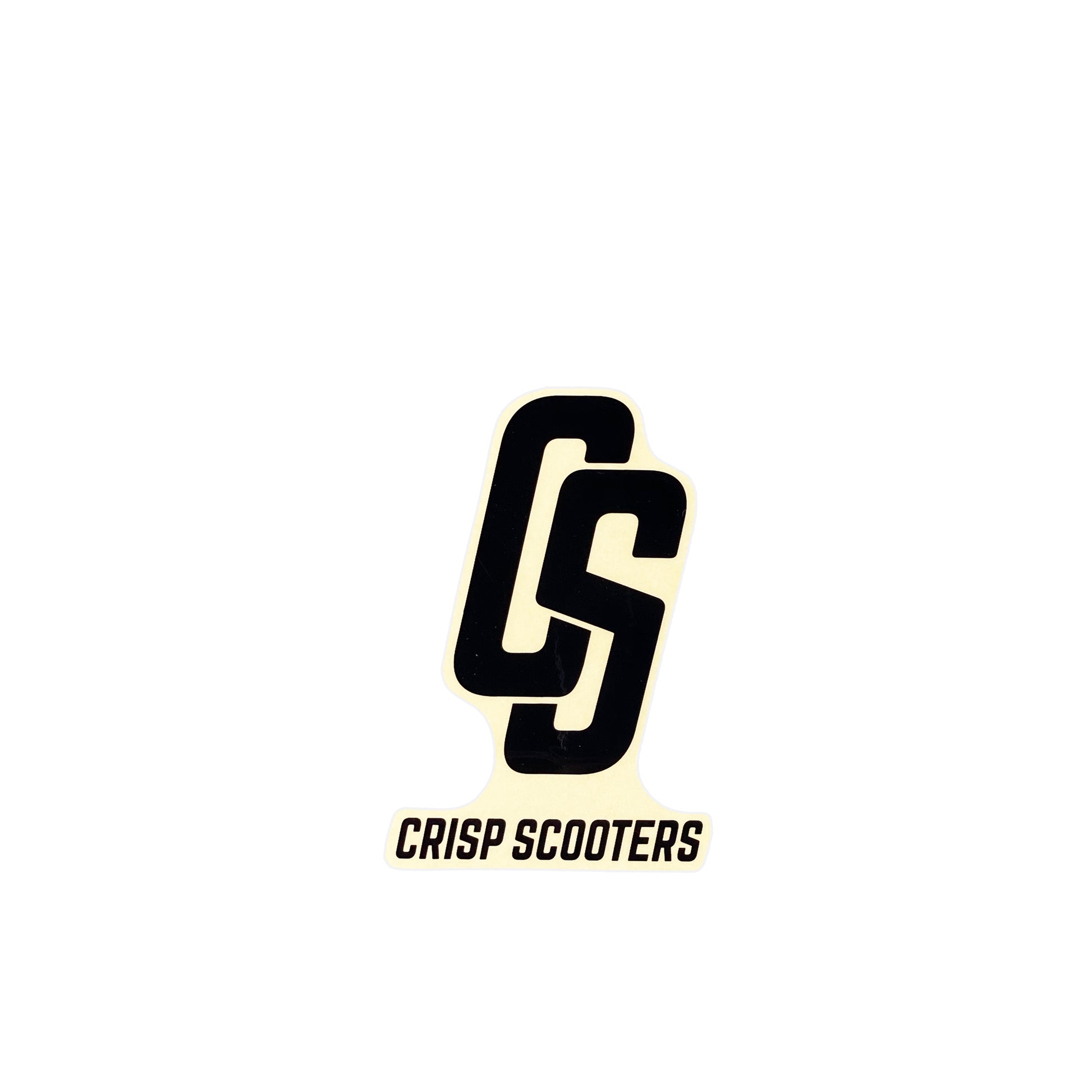 Crisp Scooters CS Sticker - Black / Clear - Prime Delux Store