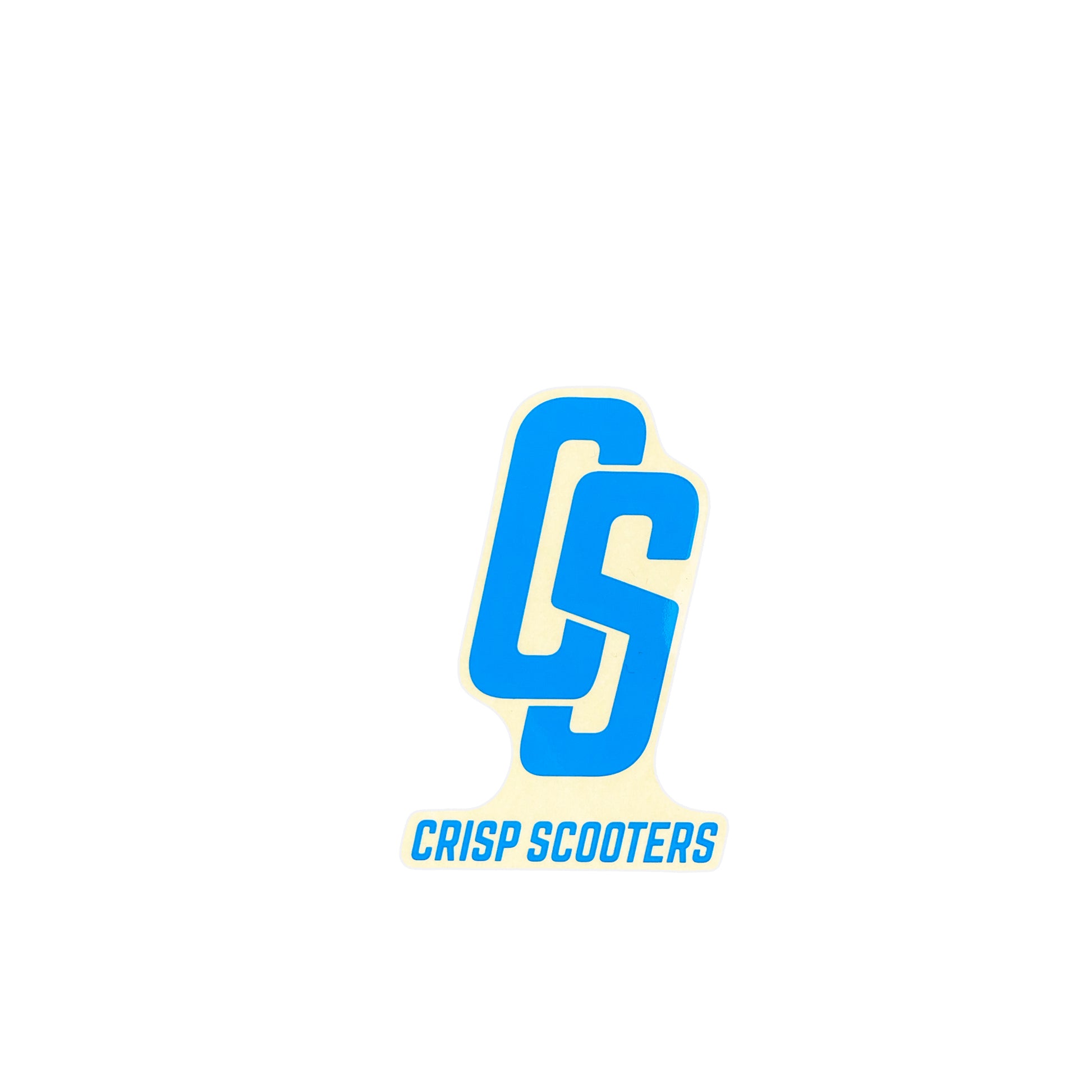 Crisp Scooters CS Sticker - Blue / Clear - Prime Delux Store
