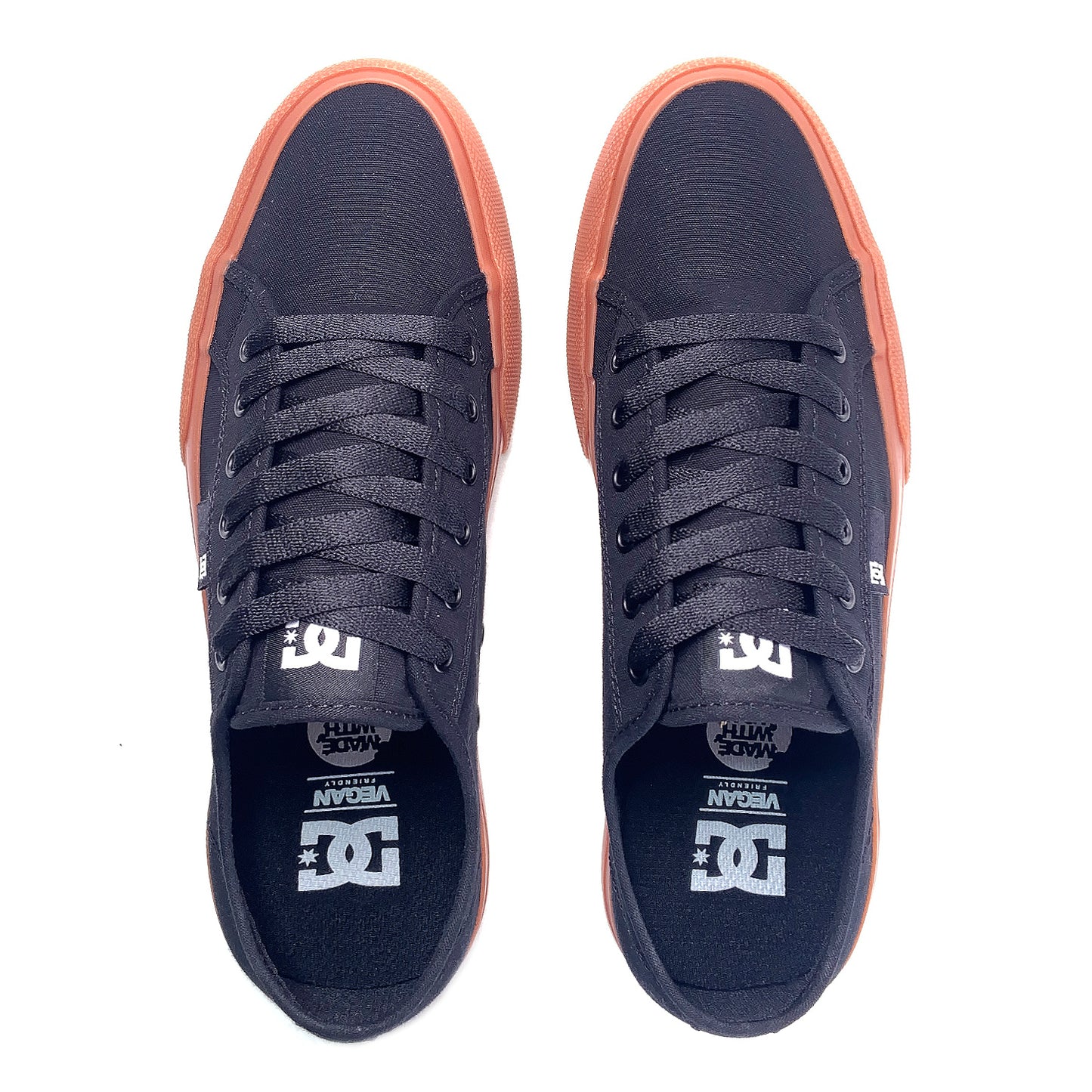 DC Shoes Manual Vegan Skate Shoes - Black / Gum - Prime Delux Store