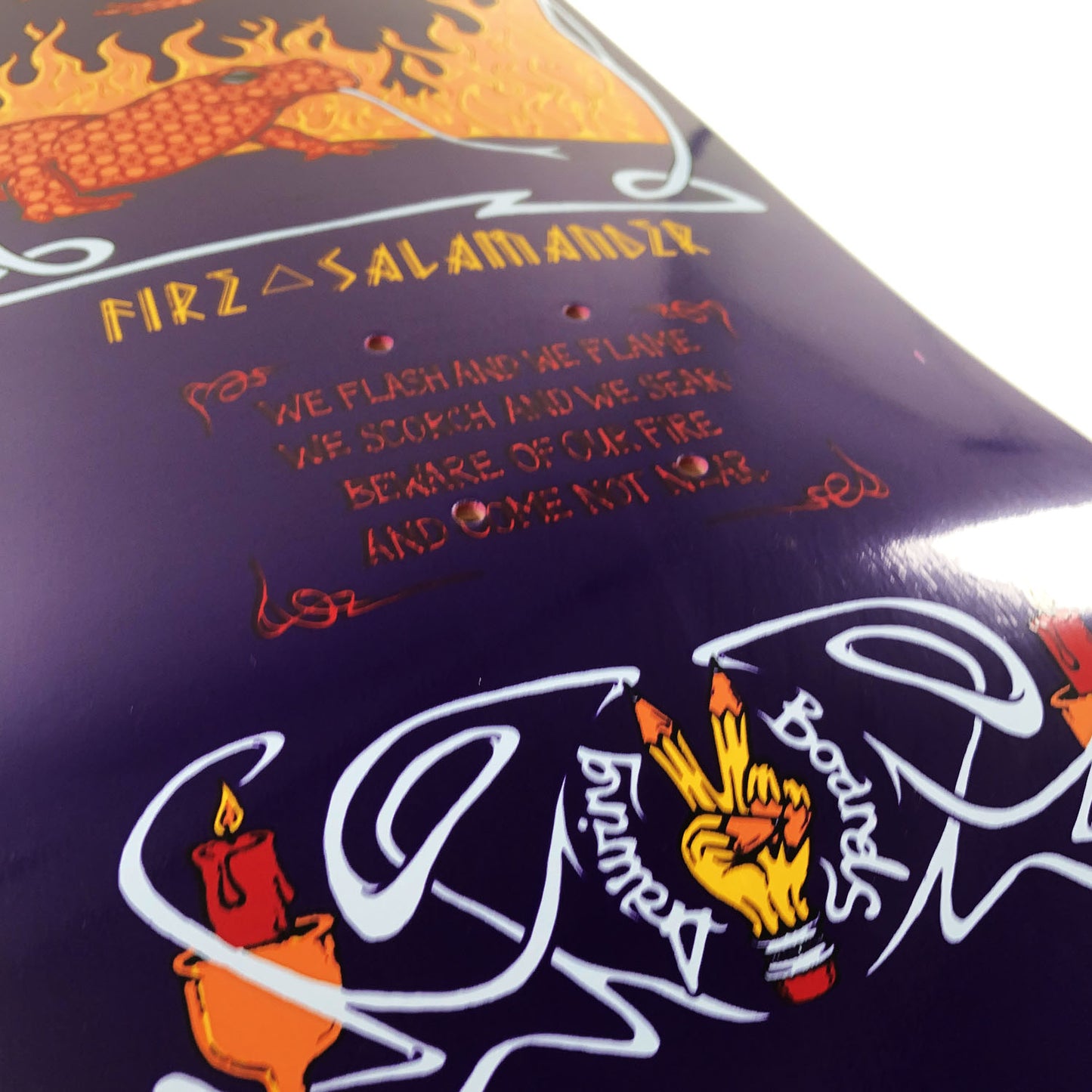 The Drawing Boards - 8.25" - Elemental Spirits - Fire Salamander Deck - Prime Delux Store