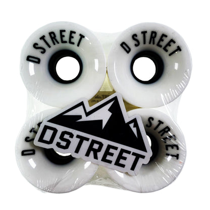 D Street Wheels - 59mm - 59 Cent 78A White - Prime Delux Store