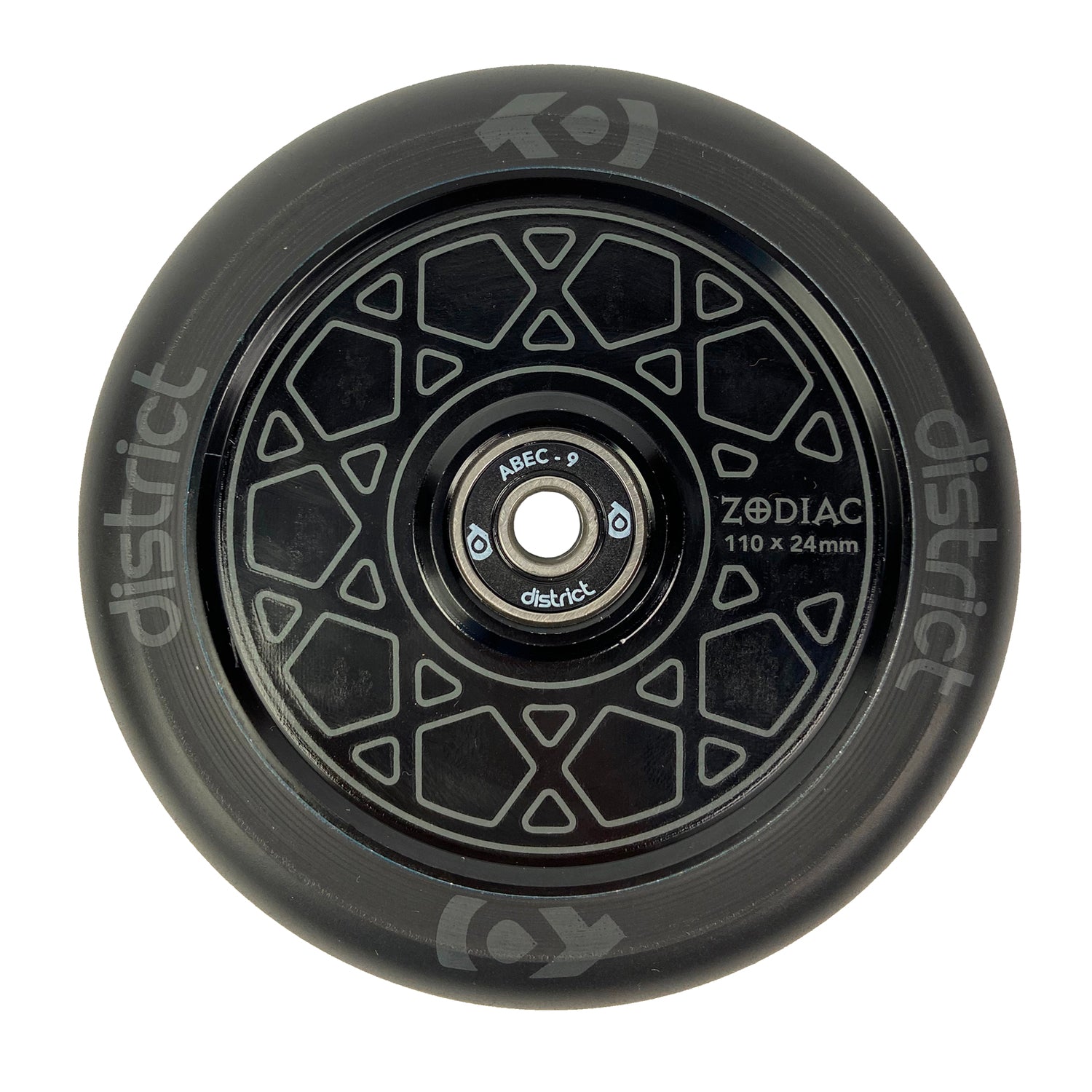 District Zodiac Wheel 110mm - Black - Prime Delux Store