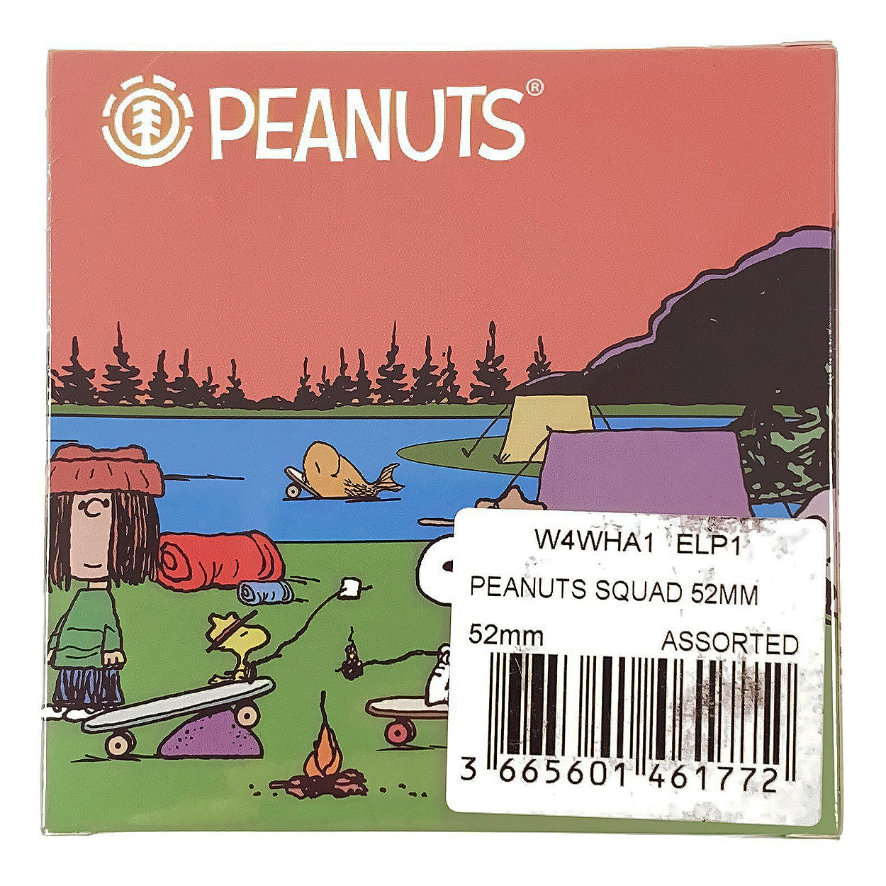Element - 52mm Peanuts Squad Wheels 99a - Multi - Prime Delux Store