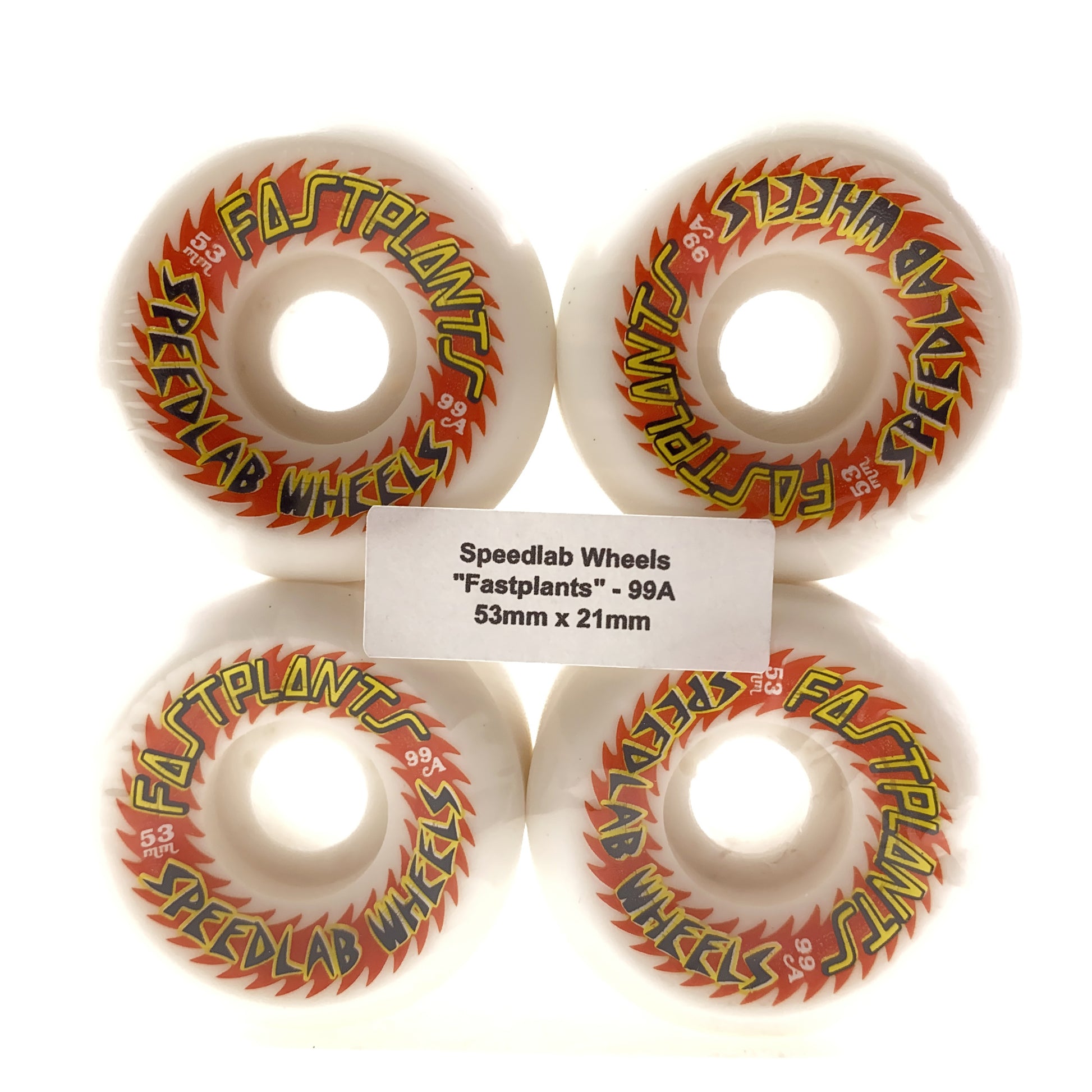 Speedlab Fastplant Wheels 53mm - White - Prime Delux Store