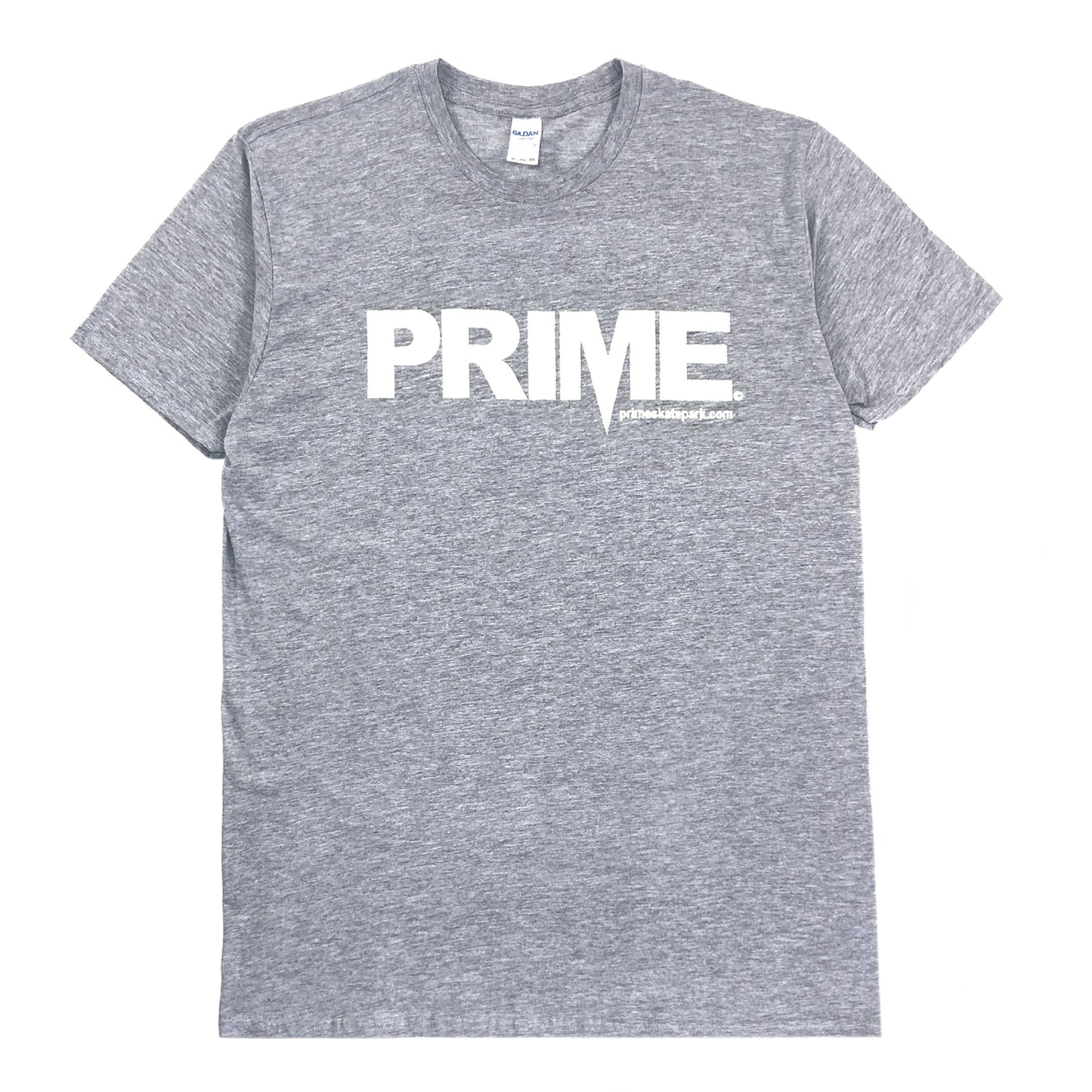 Prime Delux OG Logo T Shirt - Grey / White - Prime Delux Store