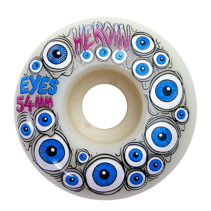 Heroin - 54mm - Eyes Wheels (Glow in dark) - White - Prime Delux Store