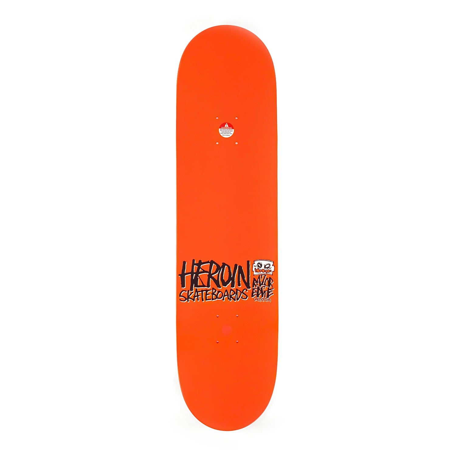 Heroin Skateboards - 8.5″ - Aaron Wilson ‘Ribs’ Deck - Orange - Prime Delux Store