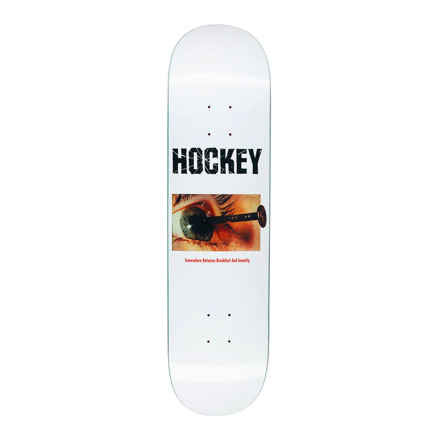 Hockey Skateboards - 8.18" - Ben Kadow Breakfast Insanity Deck - White - Prime Delux Store