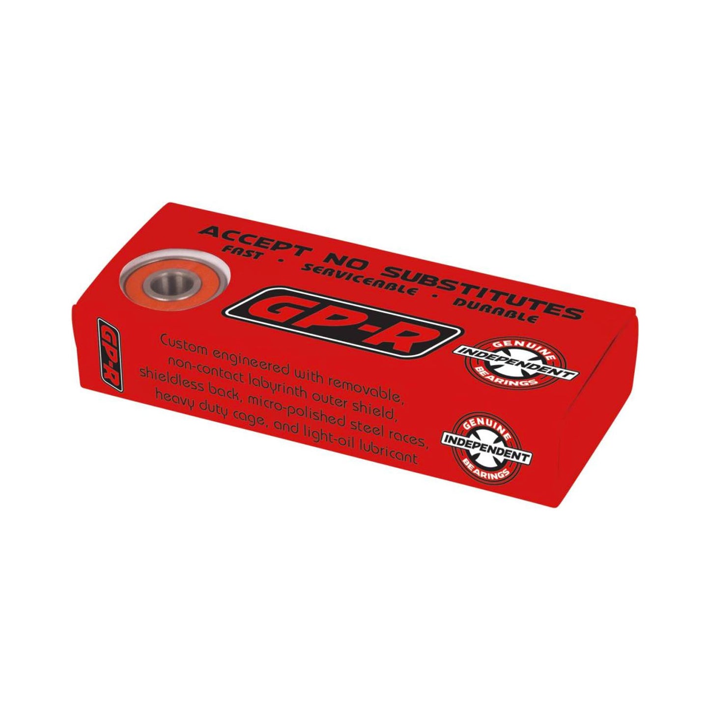 Independent Bearings Genuine Parts Bearing GP-R 8 MM - Red - Prime Delux Store