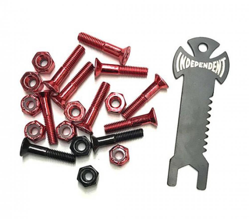 Independent Phillips 1" Bolts - Red / Black - Prime Delux Store