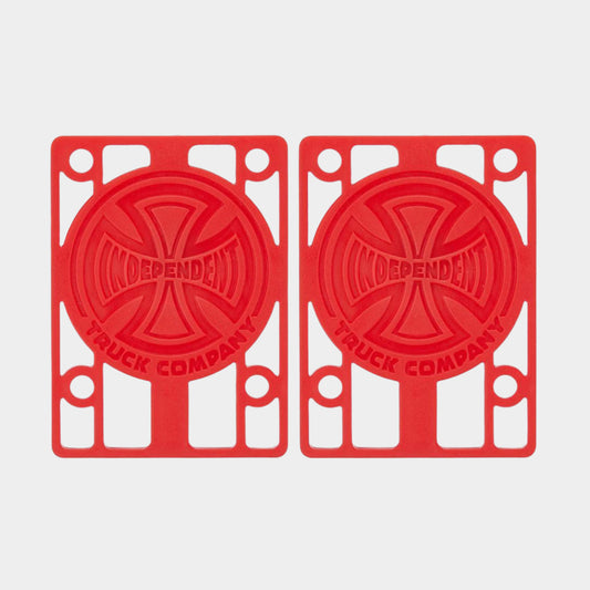 Independent 1/8" Riser Pads - Red - Prime Delux Store