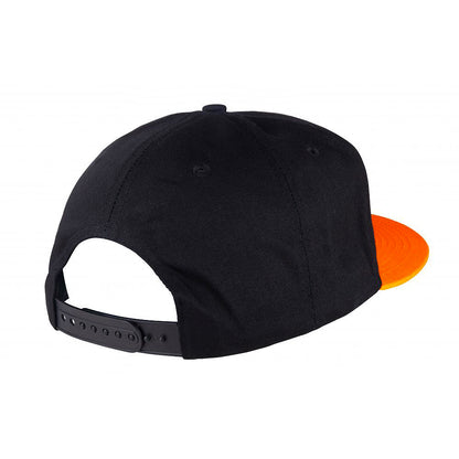 Independent Split Cross Snapback Cap - Black / Orange - Prime Delux Store
