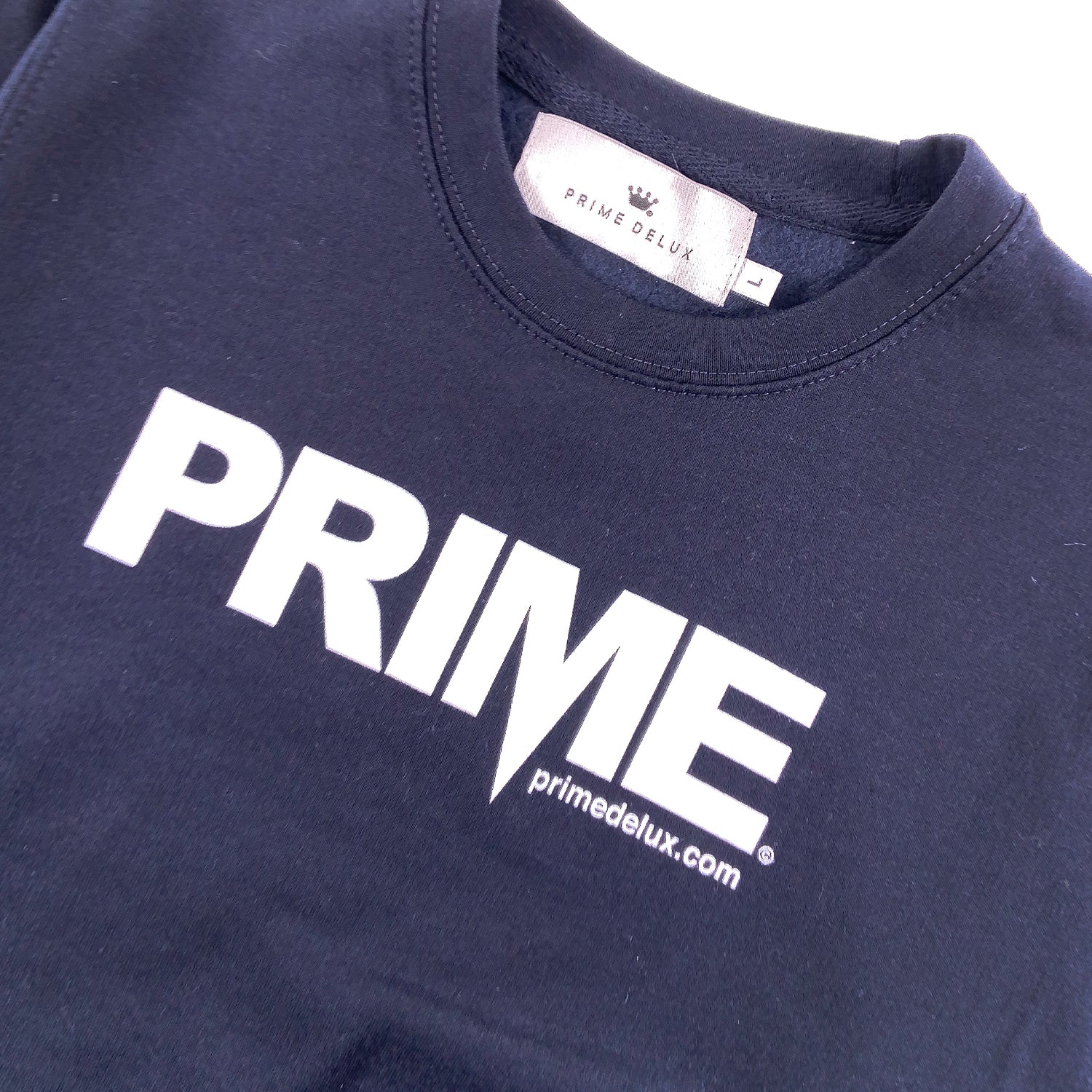 PRIME DELUX YOUTHS OG PREMIUM CREW SWEAT - NEW FRENCH NAVY / WHITE - Prime Delux Store