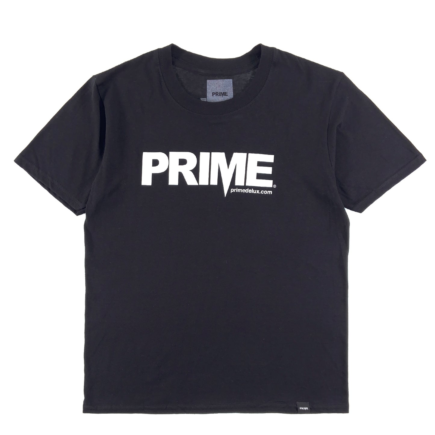 PRIME DELUX YOUTHS OG PREMIUM SHORT SLEEVE T-SHIRT - BLACK / WHITE - Prime Delux Store