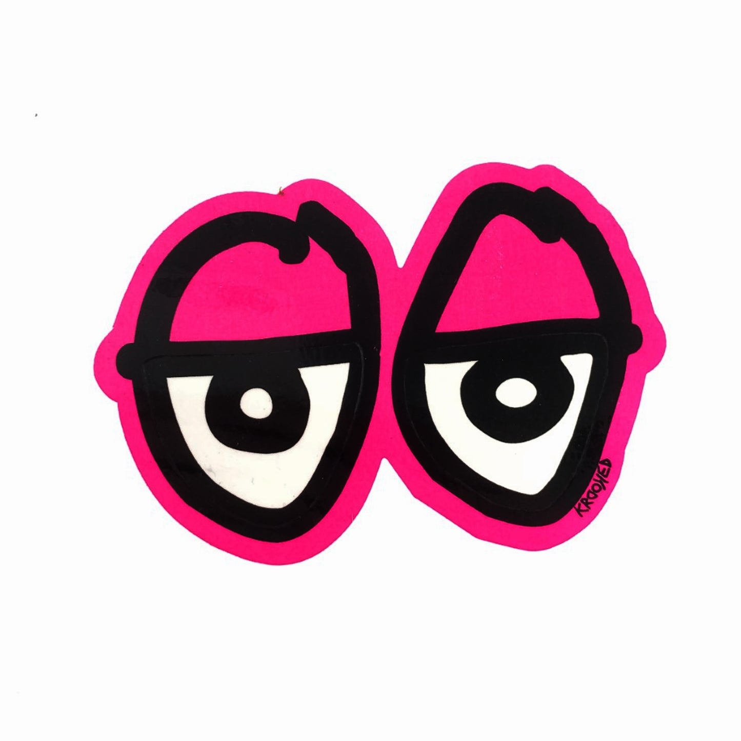 Krooked Eyes Diecut Sticker - M - Pink - Prime Delux Store