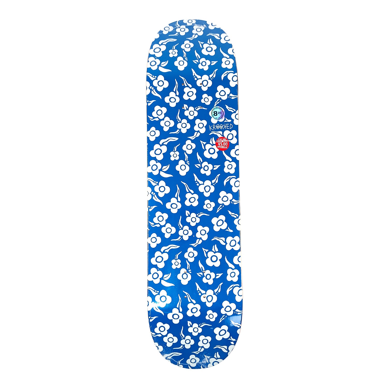 Krooked PP Flowers Deck Blue - 8.25" - Prime Delux Store